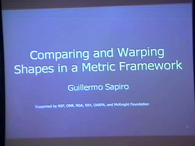 Comparing and Warping Shapes in a Metric Framework Thumbnail