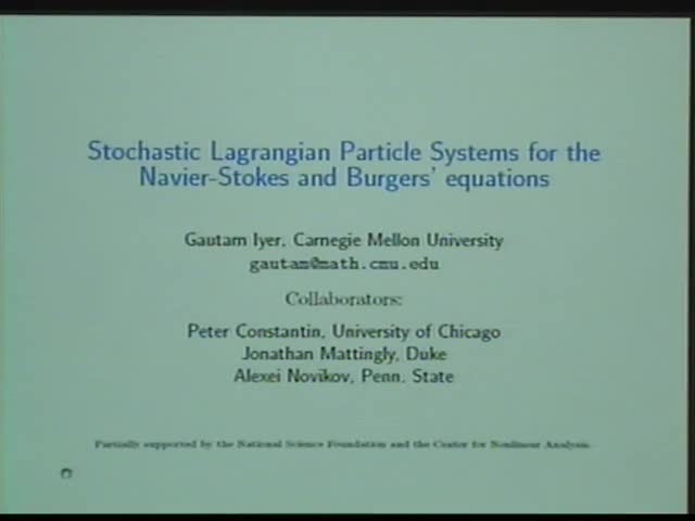 Stochastic Lagrangian particle systems for the Navier-Stokes and
    Burgers equations Thumbnail