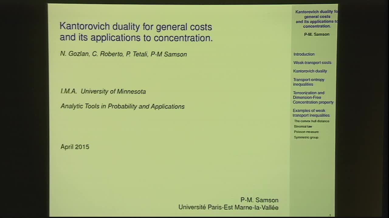 Kantorovich Duality for General Costs and its Applications to Concentration Thumbnail