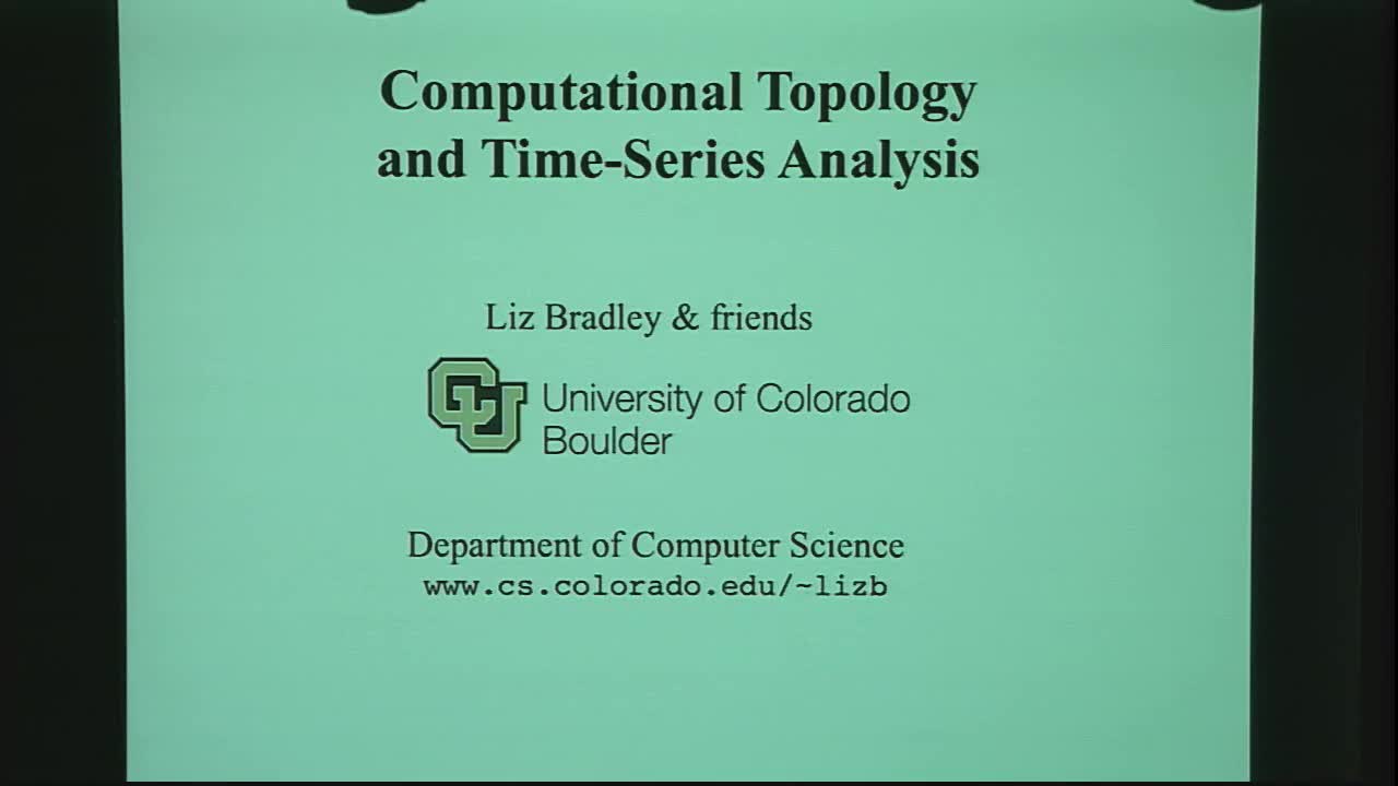 Computational Topology and Time-series Analysis Thumbnail