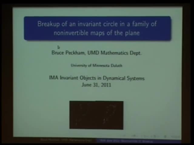 Breakup of an invariant circle in a noninvertible map of the plane Thumbnail