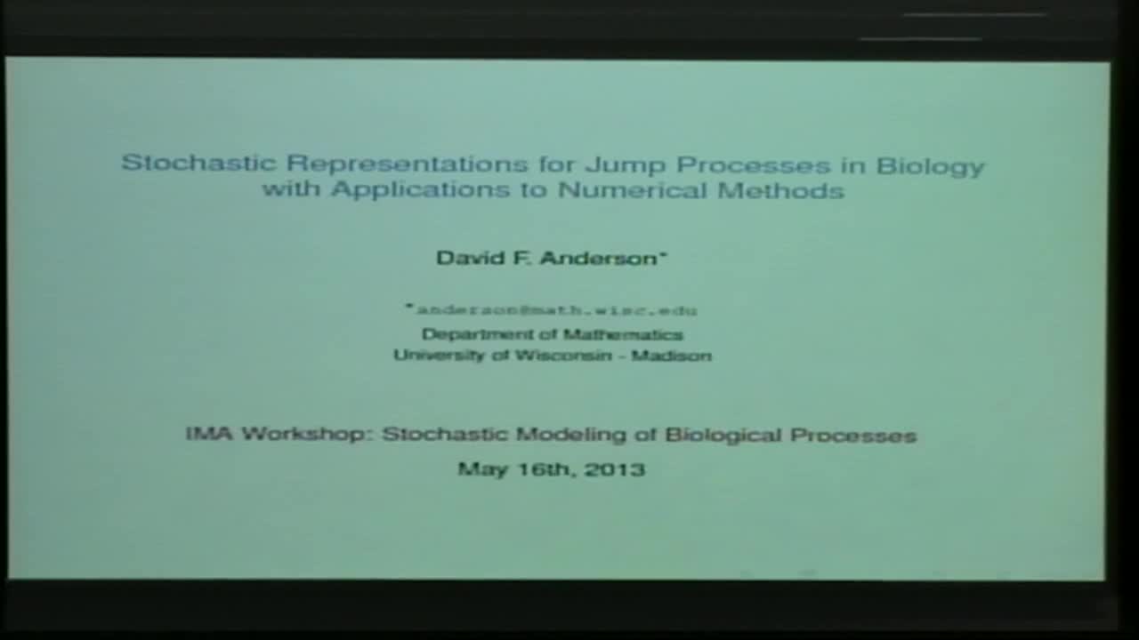 Stochastic Representations for Jump processes in Biology with Applications to Numerical Methods Thumbnail