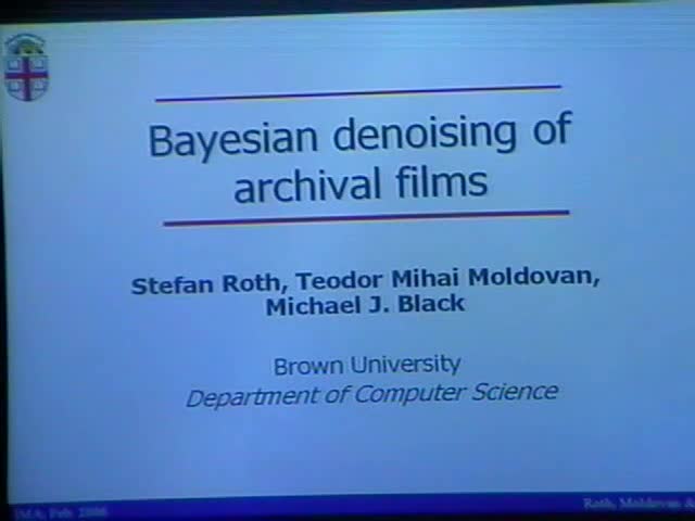 Denoising Archival Films Using a Field-of-experts Model of Film Grain and Natural Image Statistics Thumbnail