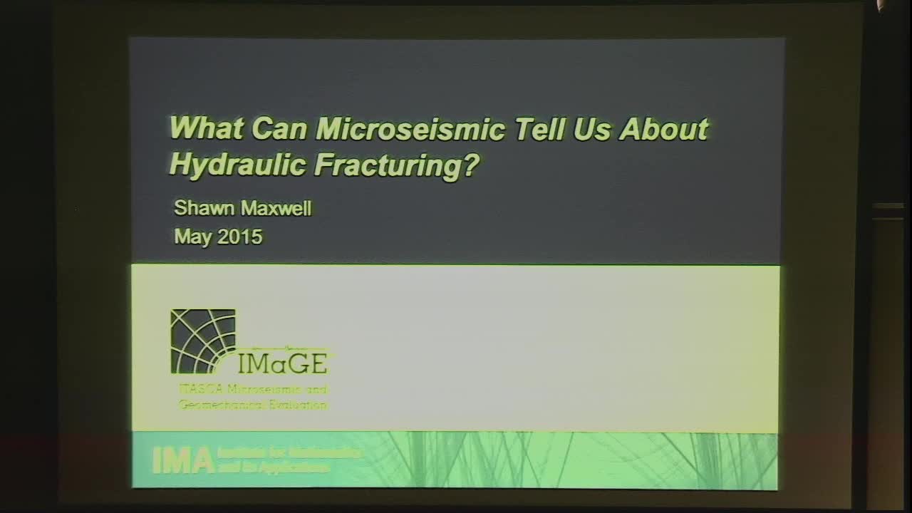 What Can Microseismicity Tell Us About Hydraulic Fracturing? Thumbnail