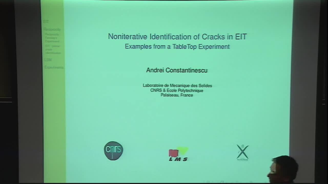 Non-iterative Identification of Cracks in EIT: Examples from a Table-Top Experiment Thumbnail