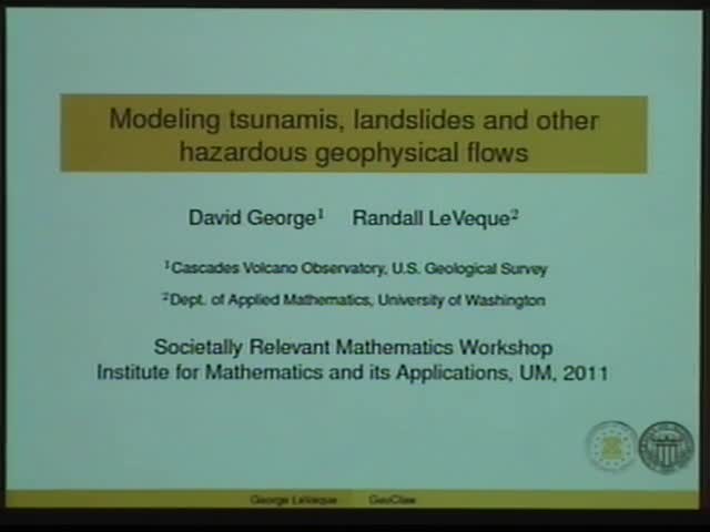 Modeling Tsunamis and other hazardous geophysical flows. Thumbnail