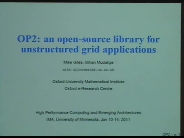 OP2: an open-source library for unstructured grid applications Thumbnail
