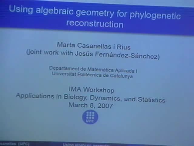 Using Algebraic Geometry for Phylogenetic Reconstruction Thumbnail