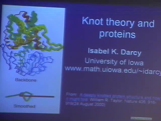 Knot theory and proteins  Thumbnail