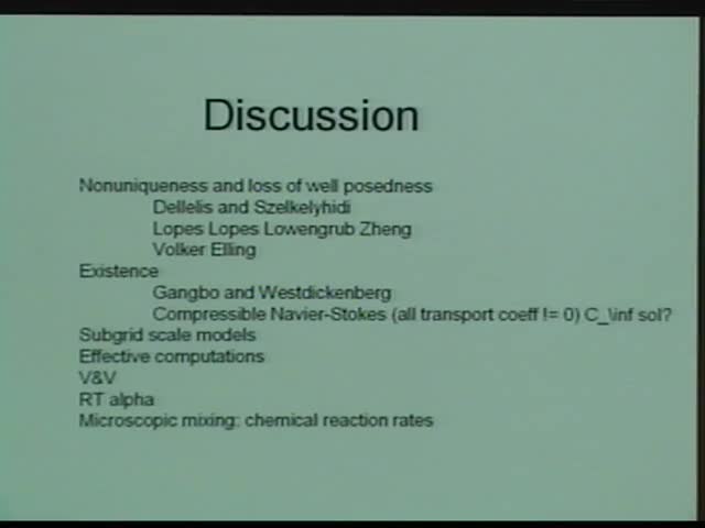 Discussion topic: Conservation laws in higher spatial dimensions:
Euler vs. Navier-Stokes; theory and computation Thumbnail