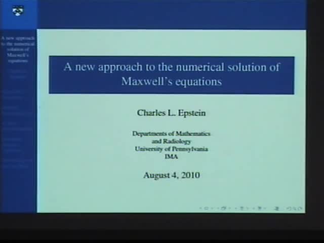 A new approach to the numerical solution of Maxwell's equations Thumbnail