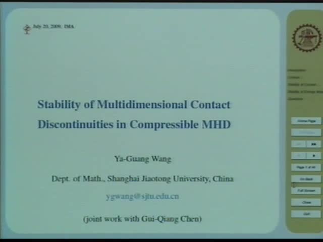 Stability of multidimensional contact
discontinuities in compressible MHD Thumbnail