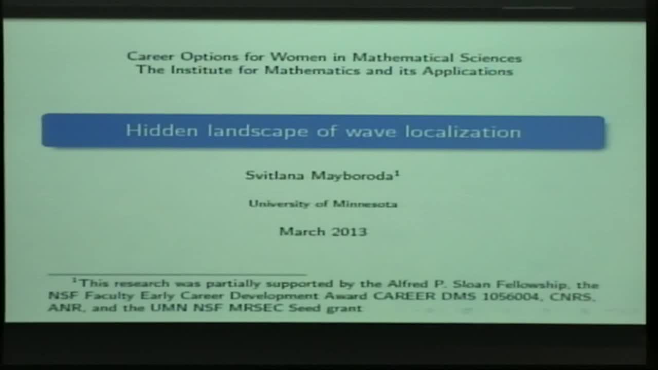 Hidden landscape of wave localization Thumbnail