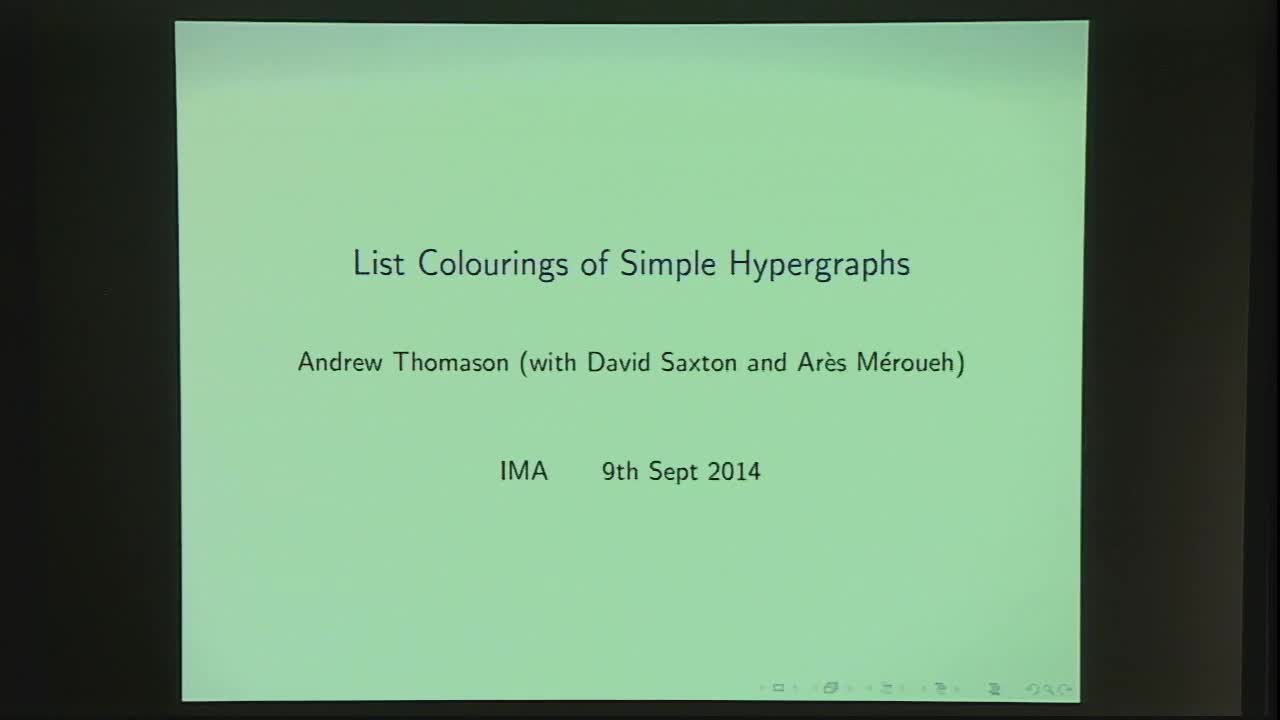 List Colourings of Simple Hypergraphs Thumbnail