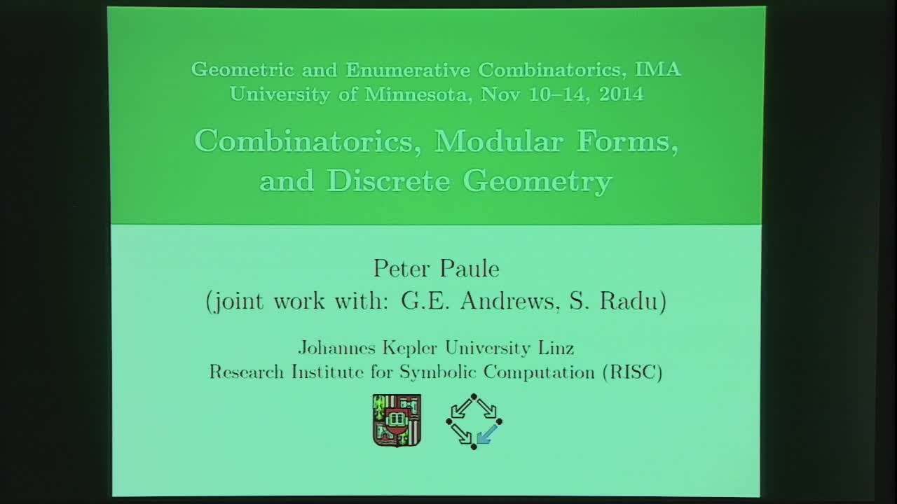 Combinatorics, Modular Forms, and Discrete Geometry Thumbnail