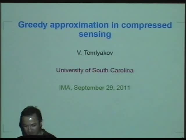 Greedy approximation in compressed sensing Thumbnail