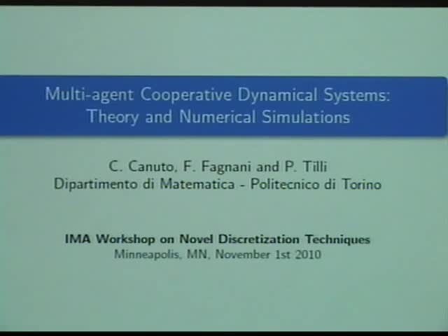 Multi-agent cooperative dynamical systems: Theory and numerical
simulations Thumbnail