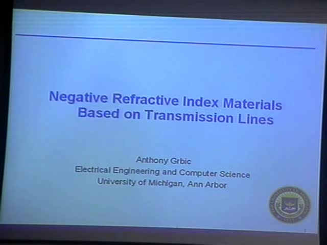 Negative refractive index metamaterials based on transmission
lines Thumbnail