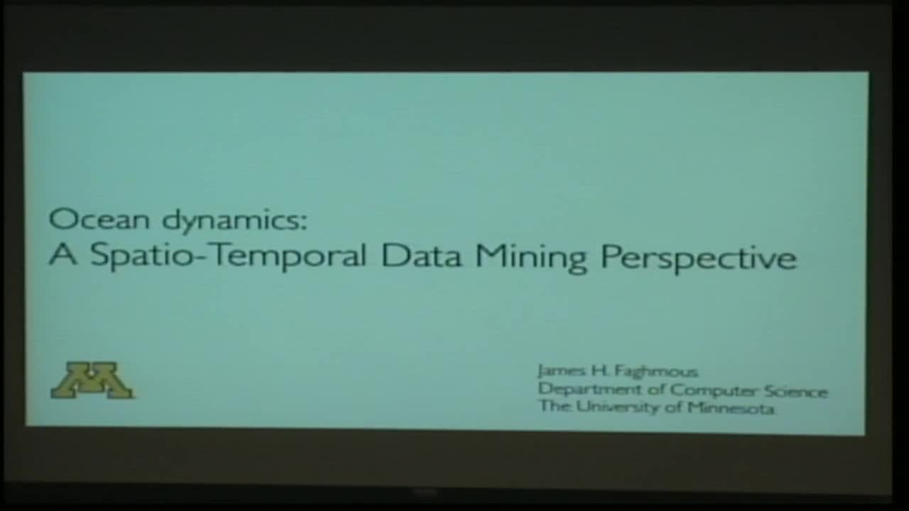 Spatio-Temporal Data Mining to Survey Global Ocean Dynamics Thumbnail