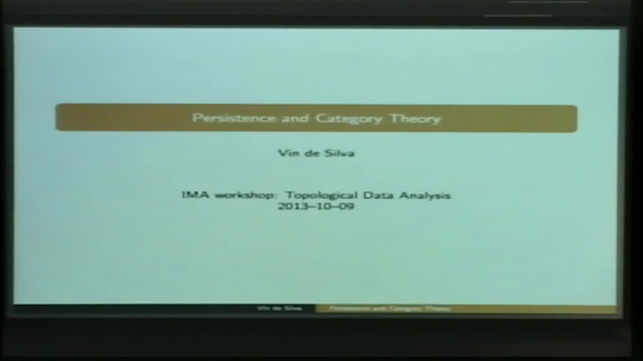 Persistence and Category Theory Thumbnail