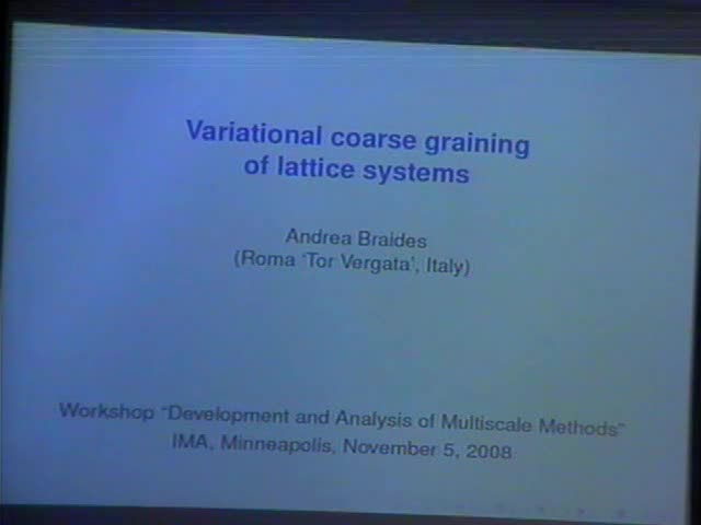Variational coarse-graining of lattice systems  Thumbnail