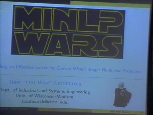 Building an effective solver for convex mixed integer nonlinear programs Thumbnail