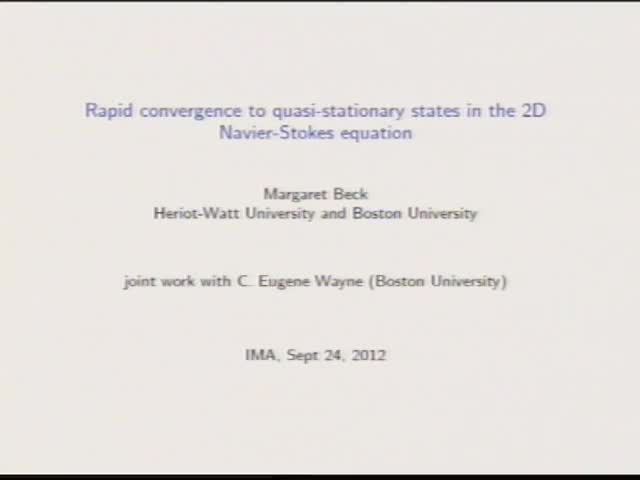 Metastability and rapid convergence to quasi-stationary bar states for the 2D Navier-Stokes Equations Thumbnail