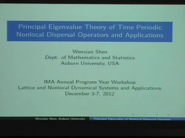 Principal Eigenvalue Theory of Time Periodic Nonlocal Dispersal Operators and Applications Thumbnail