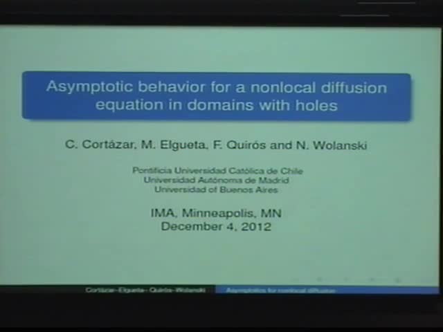 Asymptotic Behavior for a Nonlocal Diffusion Equation in Domains with Holes Thumbnail