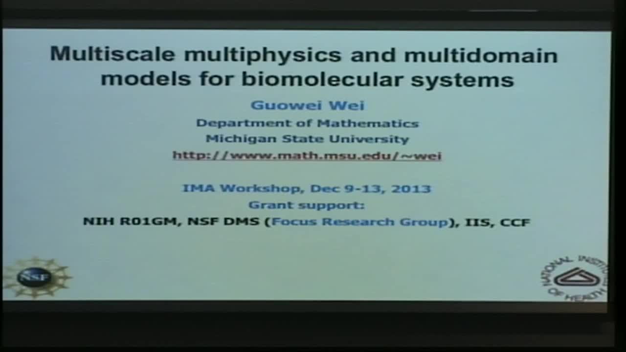 Multiscale Multiphysics and Multidomain Models for Biomolecules Thumbnail