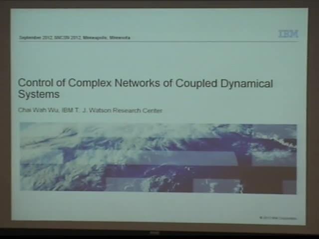 Control of Complex Networks of Coupled Dynamical Systems Thumbnail