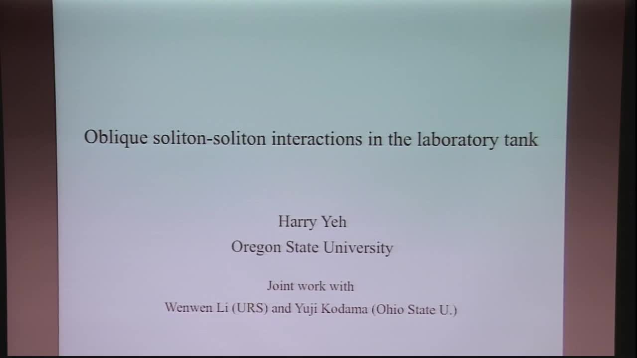 Oblique Soliton-Soliton Interactions in the Laboratory Tank  Thumbnail