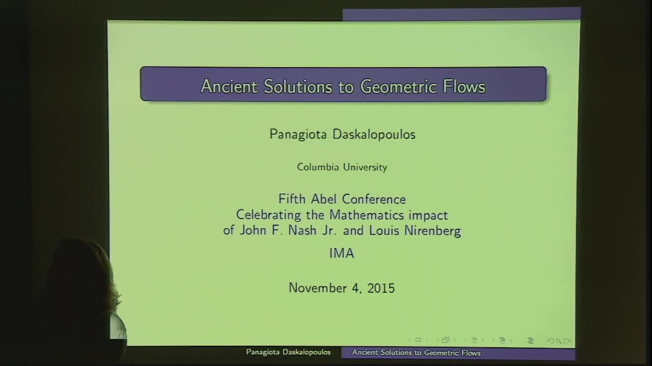 Ancient Solutions to Geometric Flows Thumbnail