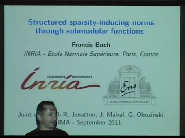 Tutorial - Structured sparsity-inducing norms through submodular functions Thumbnail