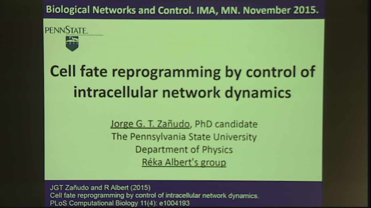 Cell Fate Reprogramming by Control of Intracellular Network Dynamics Thumbnail