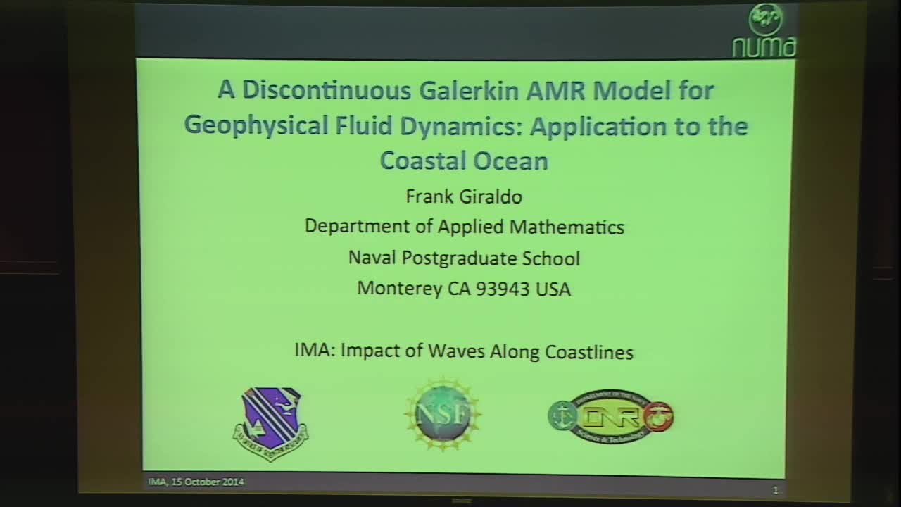 A Discontinuous Galerkin AMR Model for Geophysical Fluid Dynamics: Application to the Coastal Ocean Thumbnail