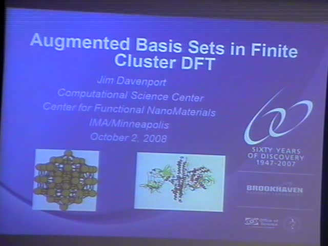 Augmented Basis Sets in Finite Cluster DFT Thumbnail
