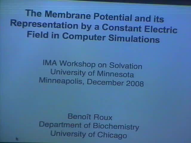 The membrane potential and its representation in computer simulations Thumbnail