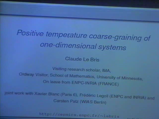 Positive temperature coarse-graining of one-dimensional systems Thumbnail