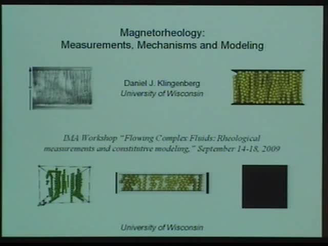 Magnetorheology: Measurements, mechanisms and modeling Thumbnail