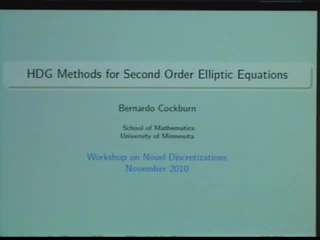 HDG methods for second-order elliptic problems Thumbnail