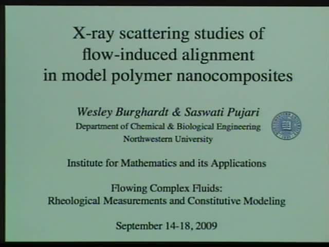 X-ray scattering studies of flow-induced alignment in
model polymer nanocomposites Thumbnail
