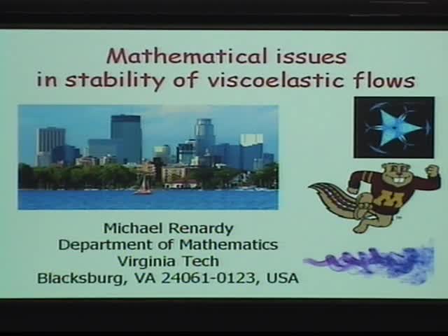 Mathematical issues in stability of viscoelastic flows

 Thumbnail
