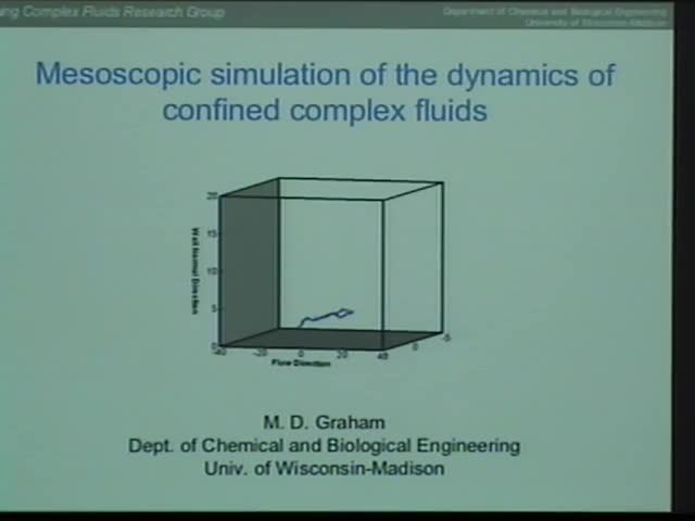 Mesoscopic simulation of the dynamics of confined complex fluids  Thumbnail