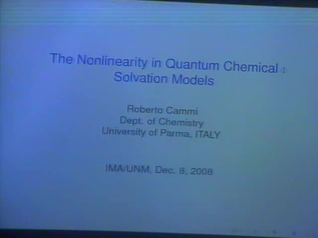 An overview of the non linearity in Quantum Chemical continuum solvation models Thumbnail