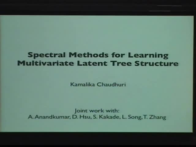 Spectral Methods for Learning Multivariate Latent Tree Structure Thumbnail