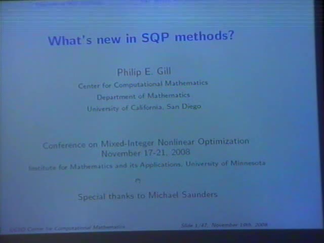 What's new in SQP methods? Thumbnail