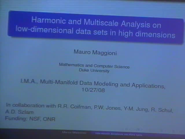 Harmonic and multiscale analysis on low-dimensional data sets in high-dimensions Thumbnail