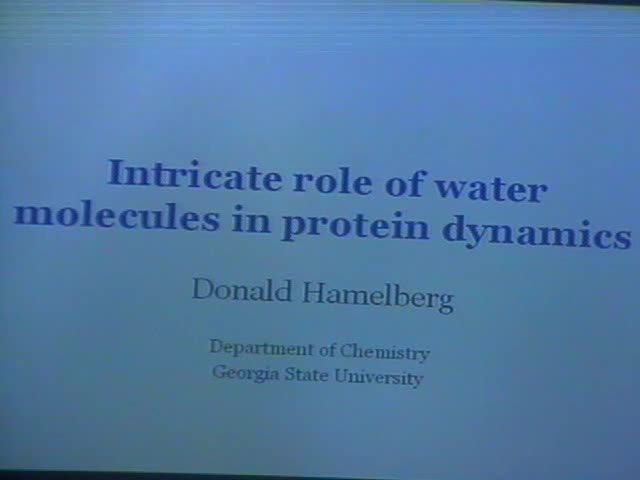 Intricate role of water molecules in protein dynamics Thumbnail