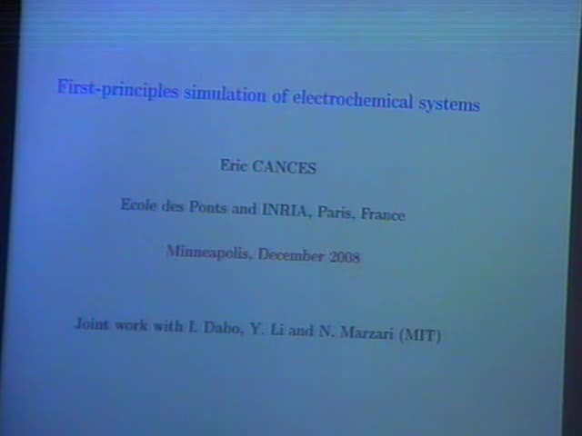 First-principles simulation of electrochemical systems  Thumbnail